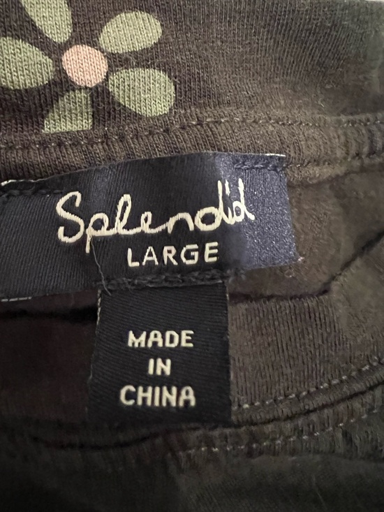 Splendid floral print short sleeve t-shirt | Black | Size L | Like New - Picture 12 of 12